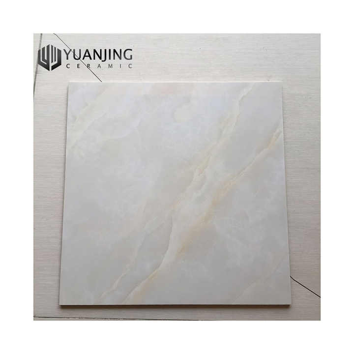 Onyx porcelain floor tiles, glossy snow white, size 60x60 