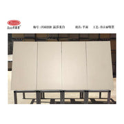 Windsor Ivory Modern Glazed Porcelain/Ceramic Wall Tiles for Outdoor Walls and Floors, Fire Brick Accents 