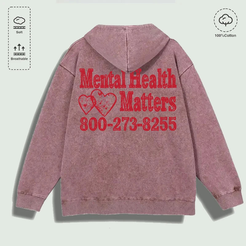 Áo Hoodie Cotton Sức Khỏe Tâm Thần Nhiều Màu - Daisan Mart