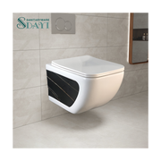 SDAYI Modern sanitary equipment Wall mounted toilet for family bathroom Ceramic wall hung toilet 