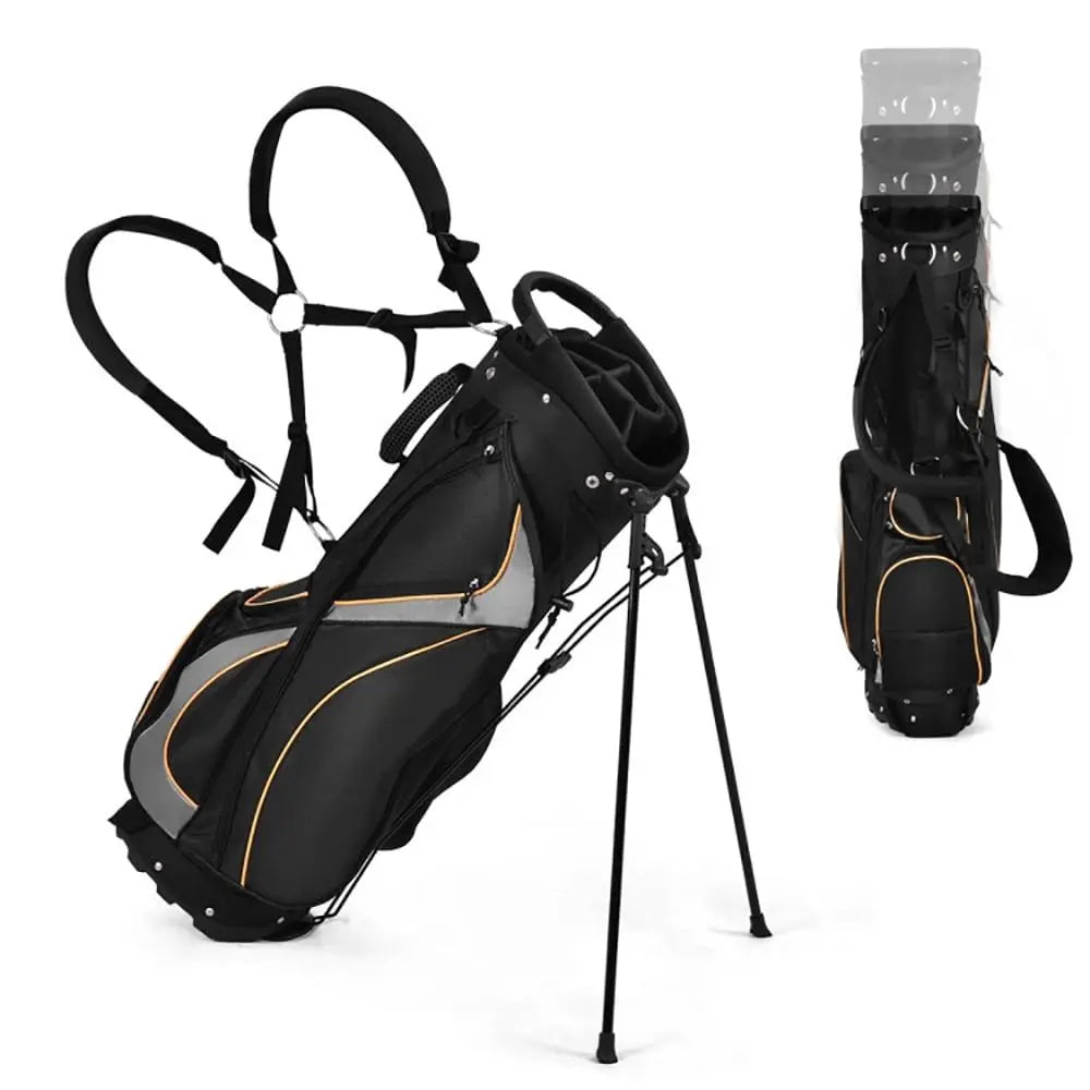 9 Inch Waterproof Standing Golf Bag with Wheels and Shoe Compartment