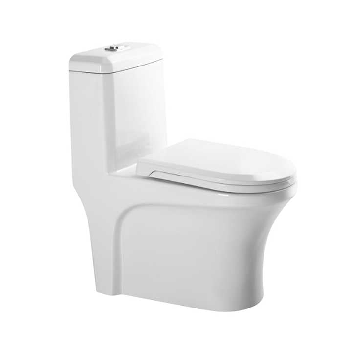 PP Siphon Soft Lid One-piece Toilet S Trap 300 mm Comode Bathroom Sanitary Ceramic Toilet Toilet 