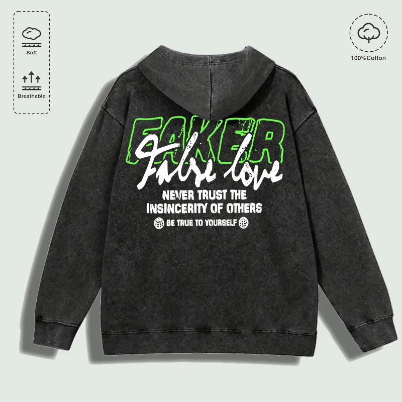Áo Hoodie Cotton Be True to Yourself Đa Màu - Daisan Mart