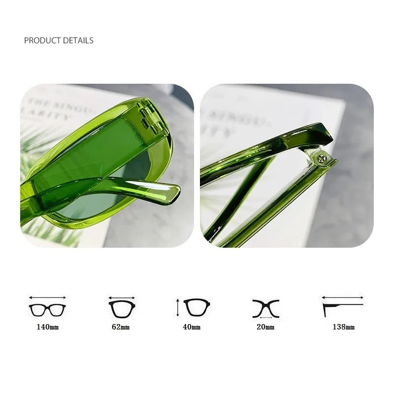 Kính Mát Nữ Vuông Cổ Điển Chống Chói UV400 - Daisan Mart