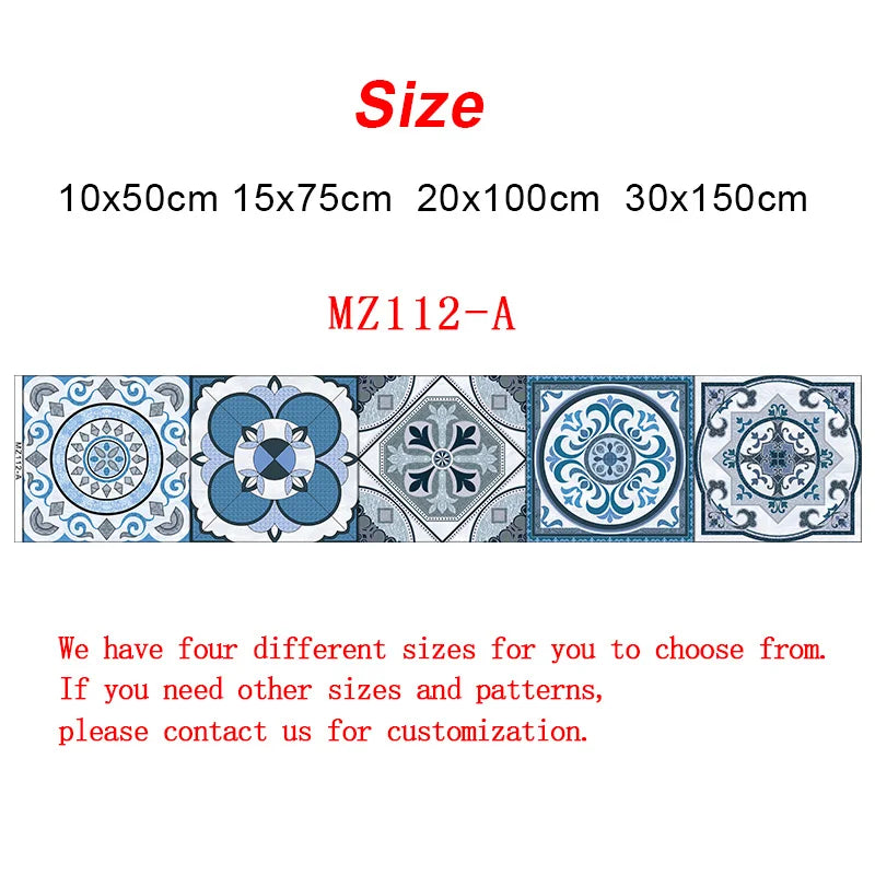 10/15/20/30cm Purple Retro Strip Tiles Wall Sticker Kitchen Stairs Tile Decoration Wallpaper Peel &amp; Stick Waterproof Art Mural