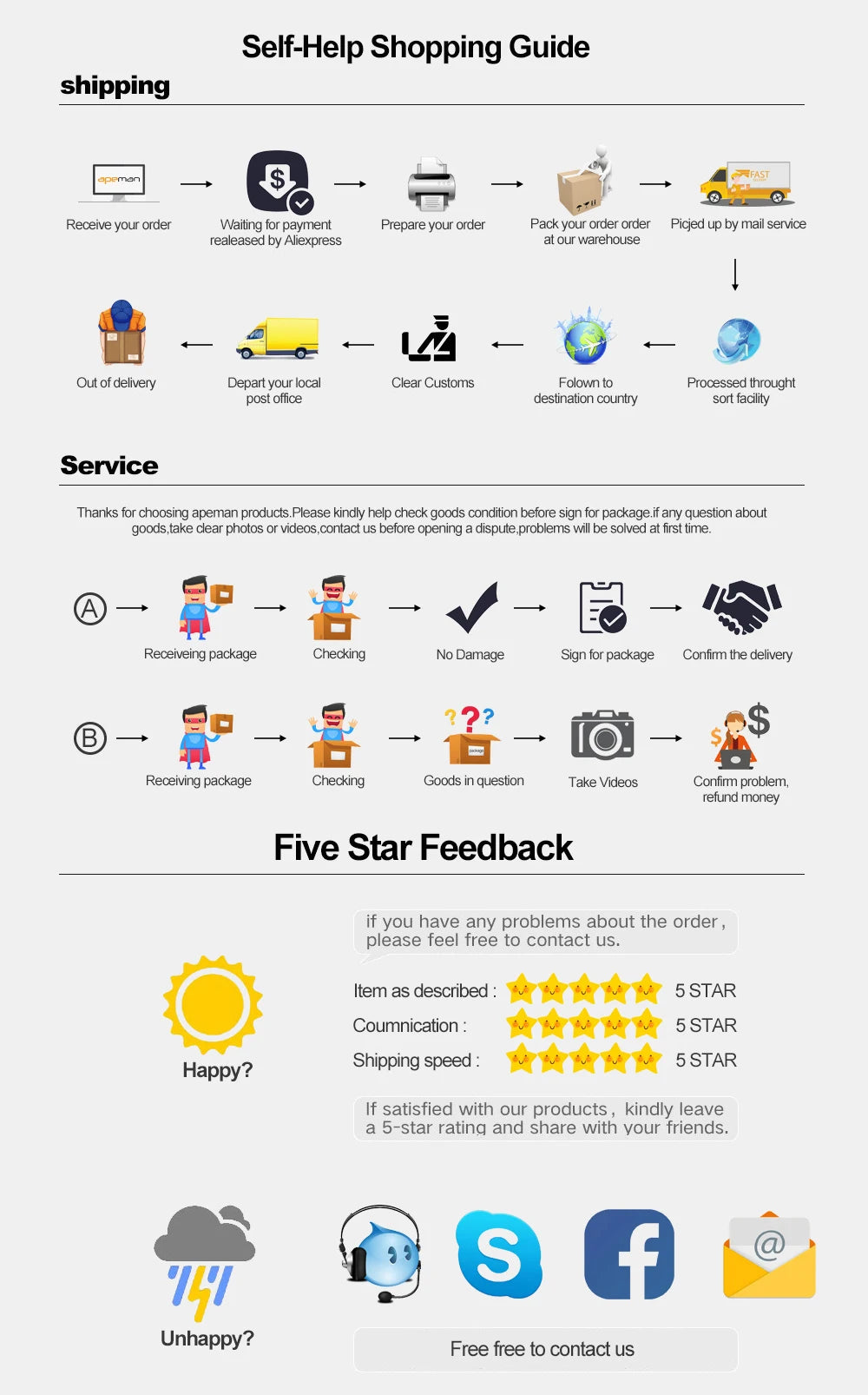 Kawaii Women's Underwear 5 Cute Animal Patterns