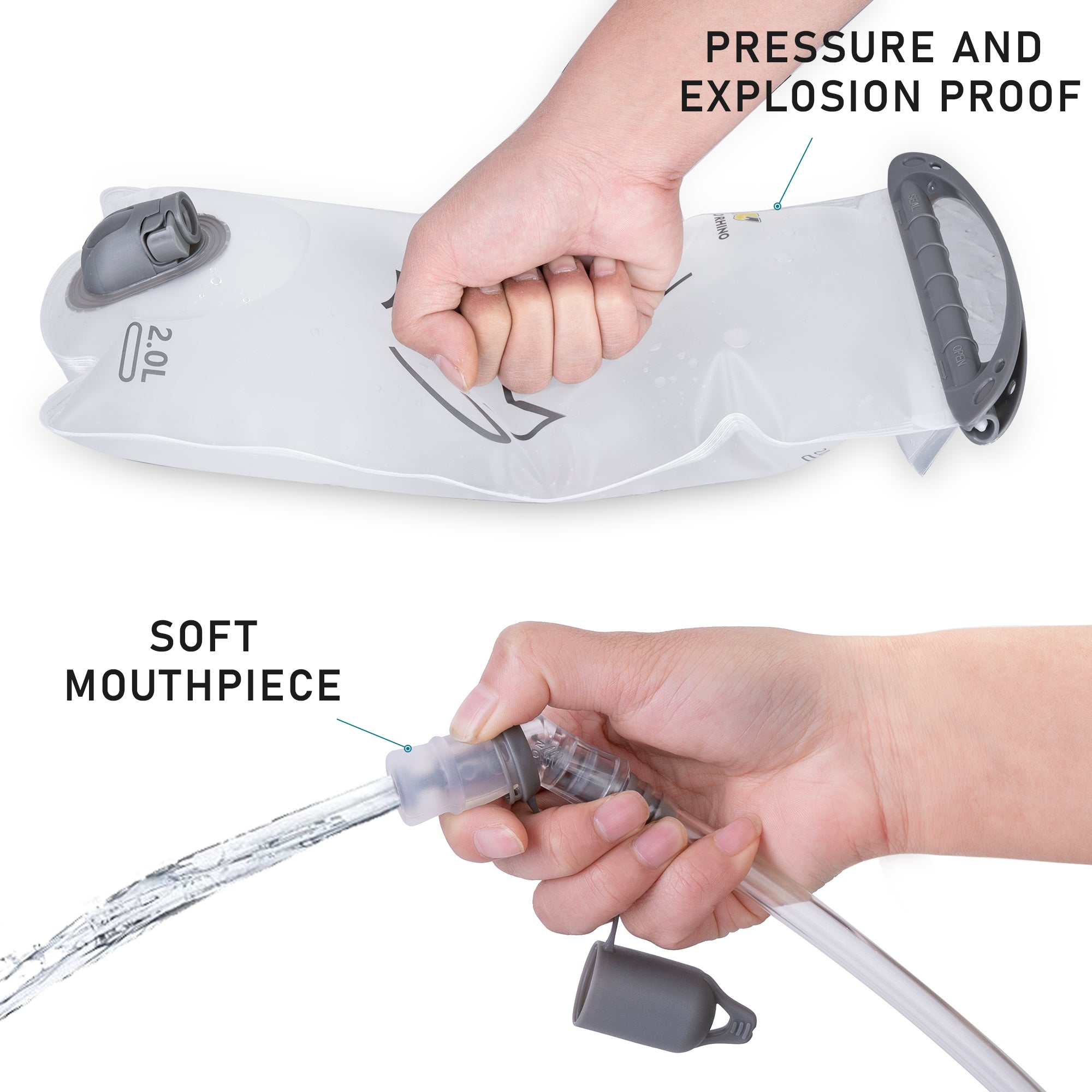 Nevo Rhino 2L Soft PEVA Waterproof Mountaineering Water Bag