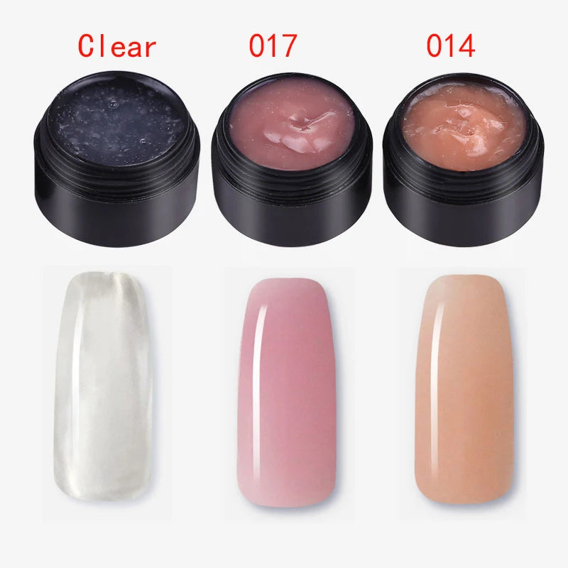 MSHARE 250g Fiber Gel Nail Extension Fiberglass Gel Clear White Pink - Daisan Mart