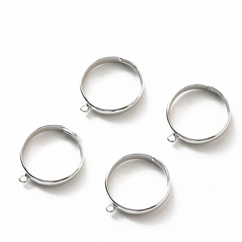 Set of 4 18K gold plated rings, handmade DIY accessories