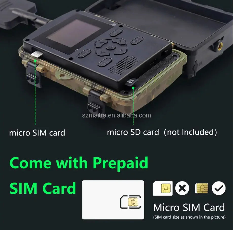 Máy ảnh săn bắn 4G LTE PR801 chống nước IP66 8K