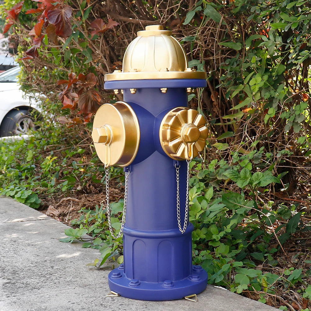 Realistic Large Blue Fire Hydrant - Halloween Home Decor & Outdoor Decor, Fit Patio Resin Craft Ornament - Daisan Mart