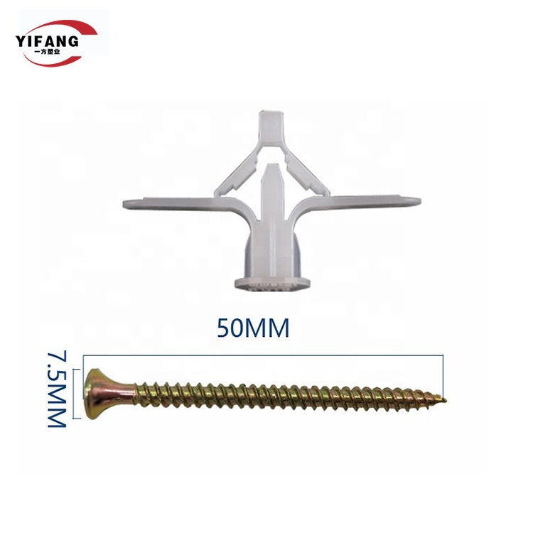 Nylon plastic expansion bolt 13*30 for gypsum board 