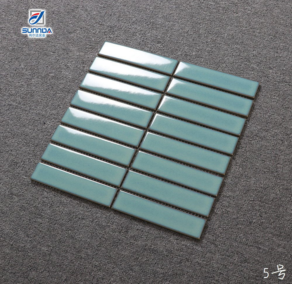 Hot Melt Glass Mosaic Tiles White Swimming Pool Cheap Factory Price 