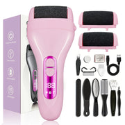 Electric Exfoliator with 2 Heads, Set of 10 Pieces, USB Charging