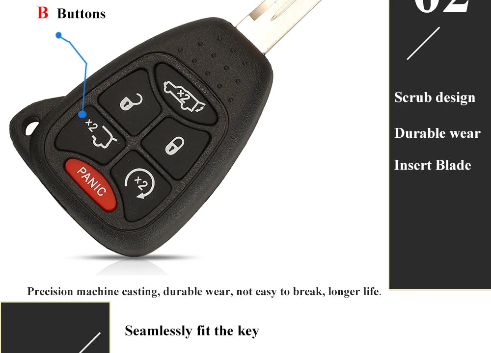 Bộ 10 Chìa Khóa Remote Xe Chrysler/JEEP 315/433MHz - Daisan Mart