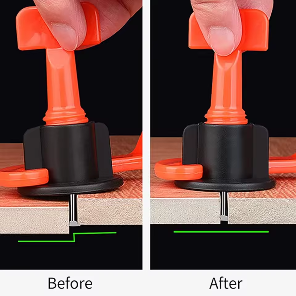Best quality professional ceramic tile leveling system with 1.5mm plastic wedge 