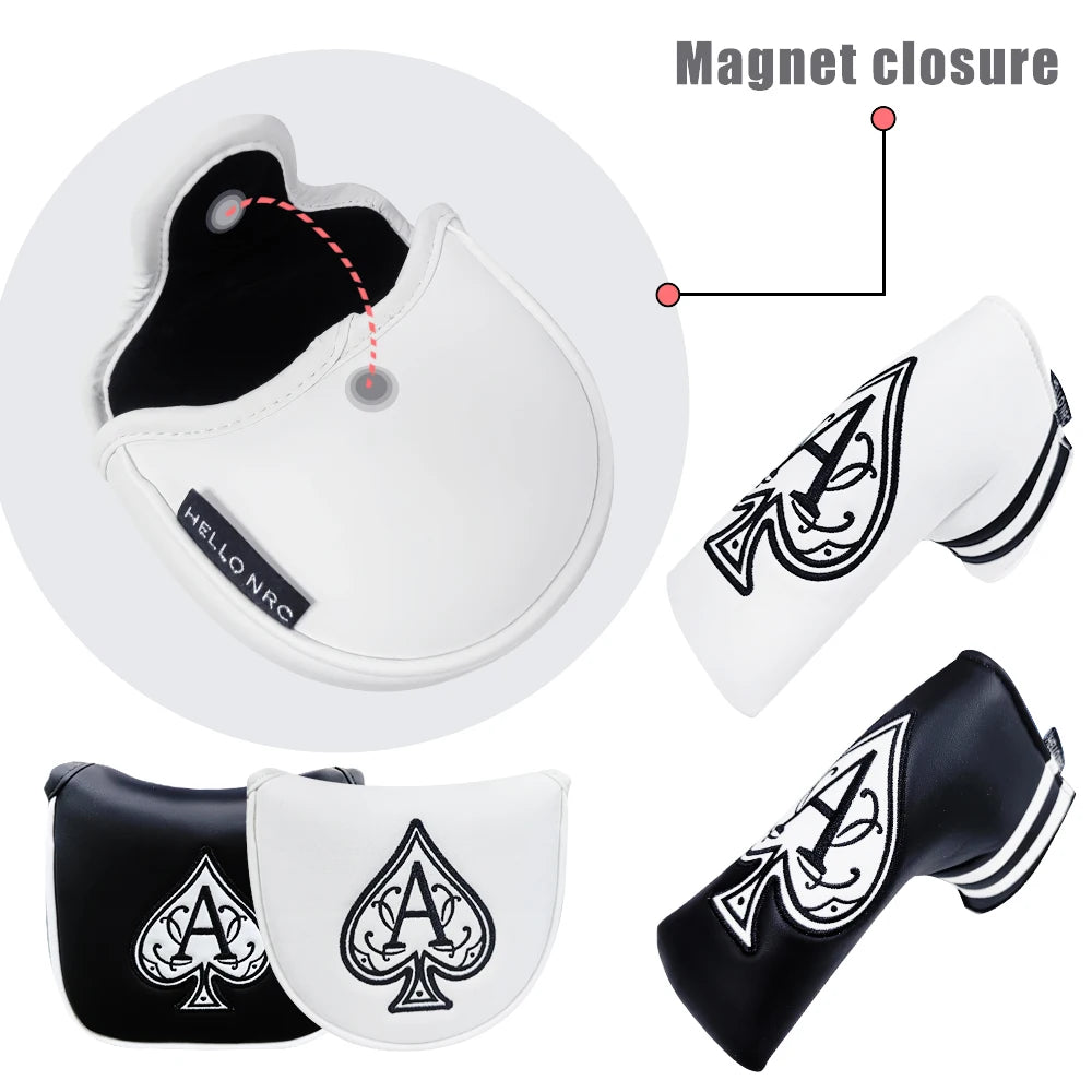 Waterproof Golf Club Cover with Embroidered Logo, Exclusive Magnetic Cover