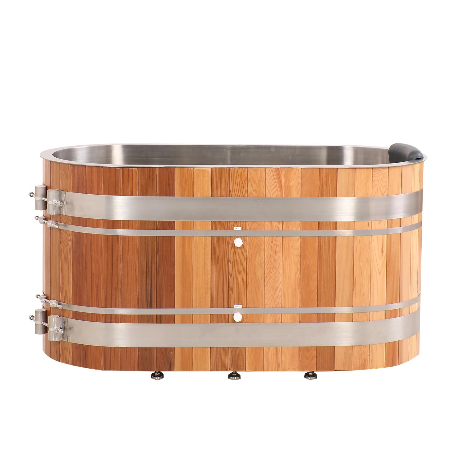 Modern Design Portable Ice Bath Tub 1 Person Wooden Cold Plunge Ice Bath with Chiller