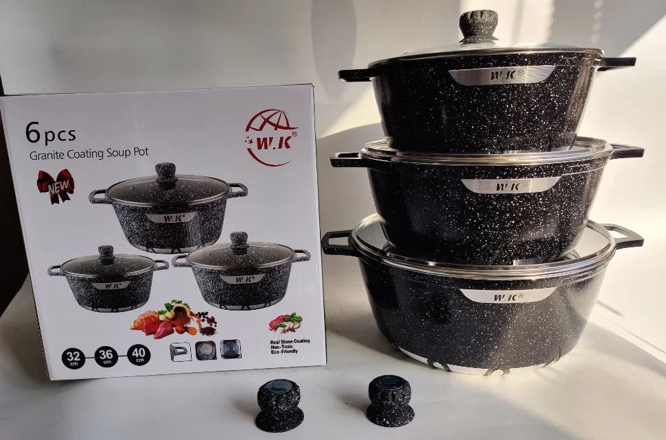 Bộ Nồi Kiểu Kiếm 6 Món Granite Hiện Đại Trung Đông - Daisan Mart