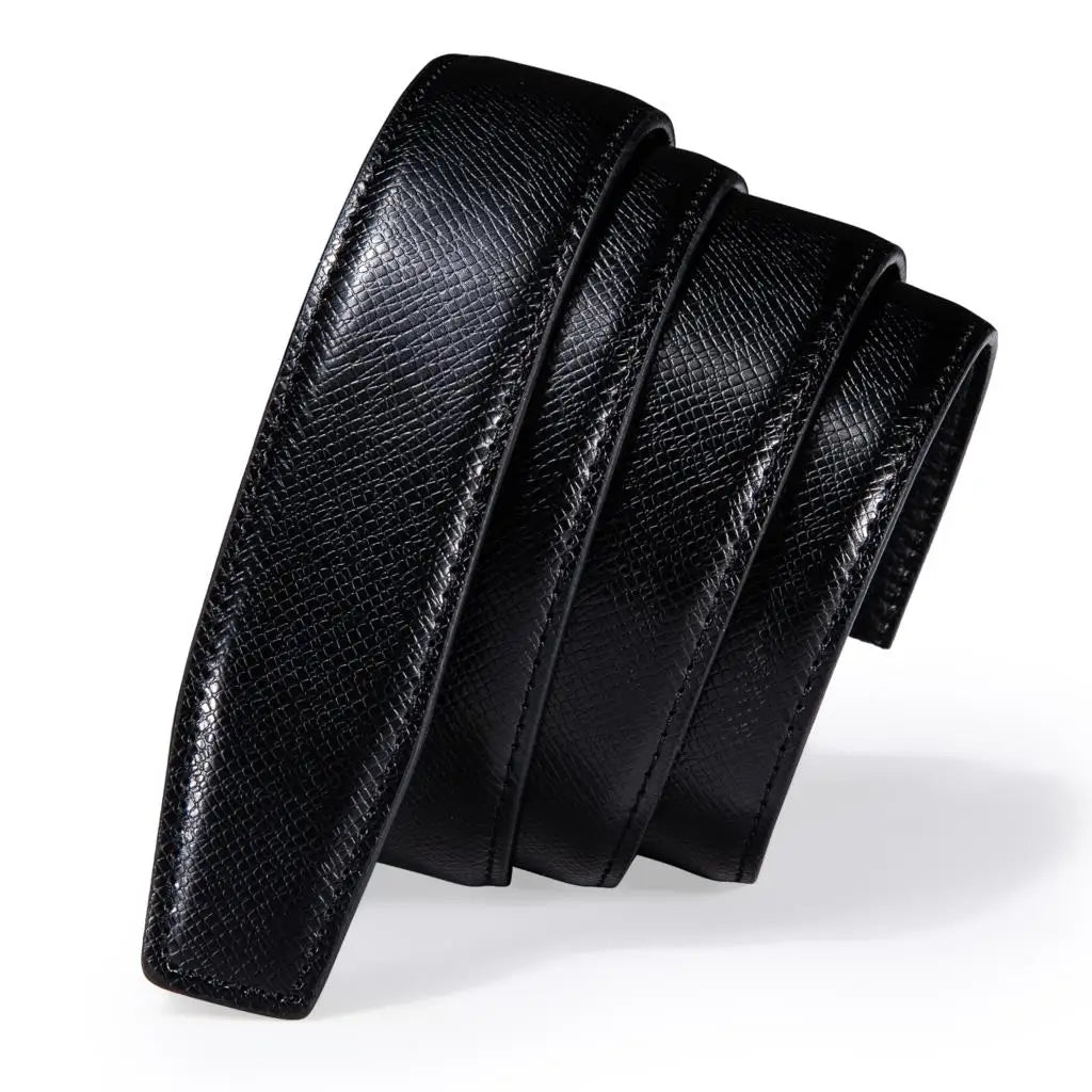 Men's Multi-Color Leather Belt 3.5cm With Automatic Buckle