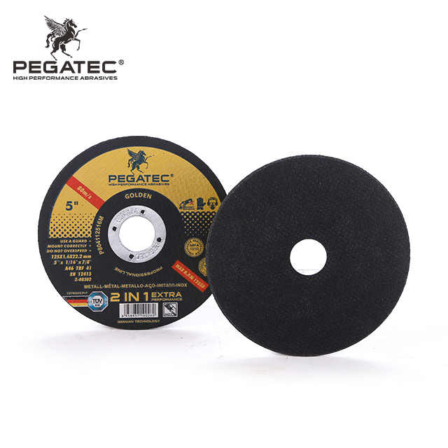 Pegatec 5 Inch 125x1.6x22mm 2 In 1 Heat Resistant Cutting Disc