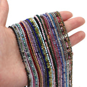 Natural faceted gemstone beads DIY bracelet