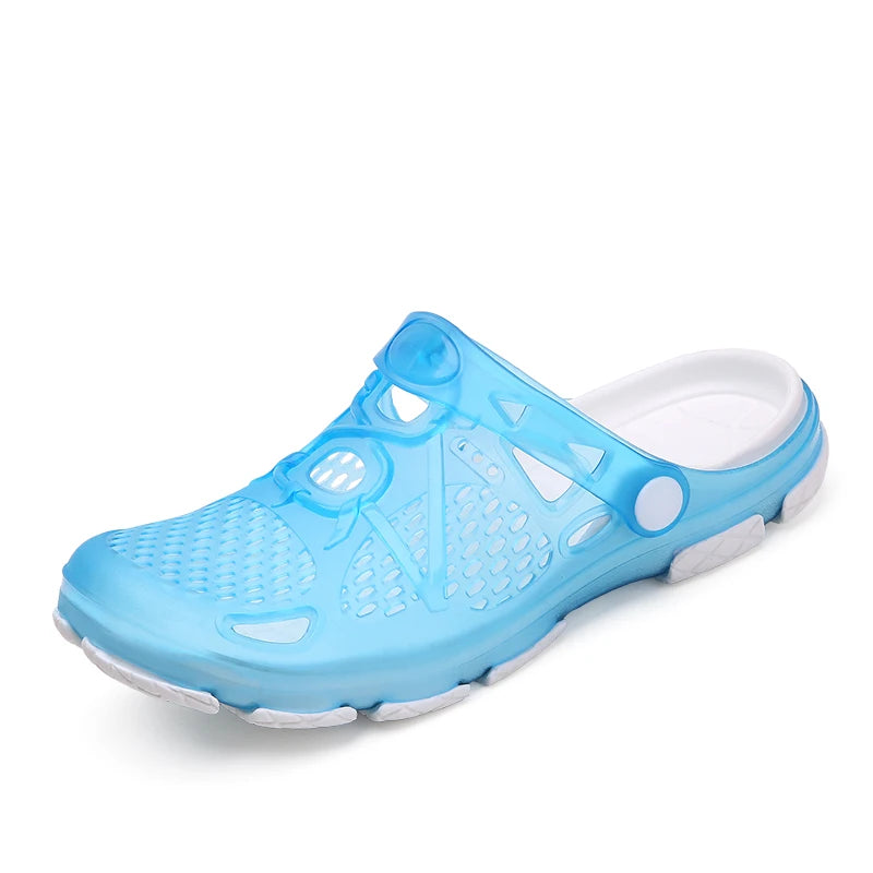 Dép Sandal Nữ Mùa Hè Thoải Mái Màu Kẹo PVC Bãi Biển