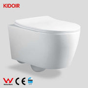 WaterMark Middle East High Quality One Piece Porcelain Toilet, Modern Wall Hung Toilet with Flush and Rear Flush Function 