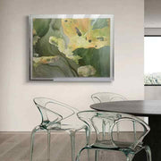 JZ Home Decor Multimedia Art Hand Painted Oil Painting with Acrylic Box 3D Wall Art Living Room 