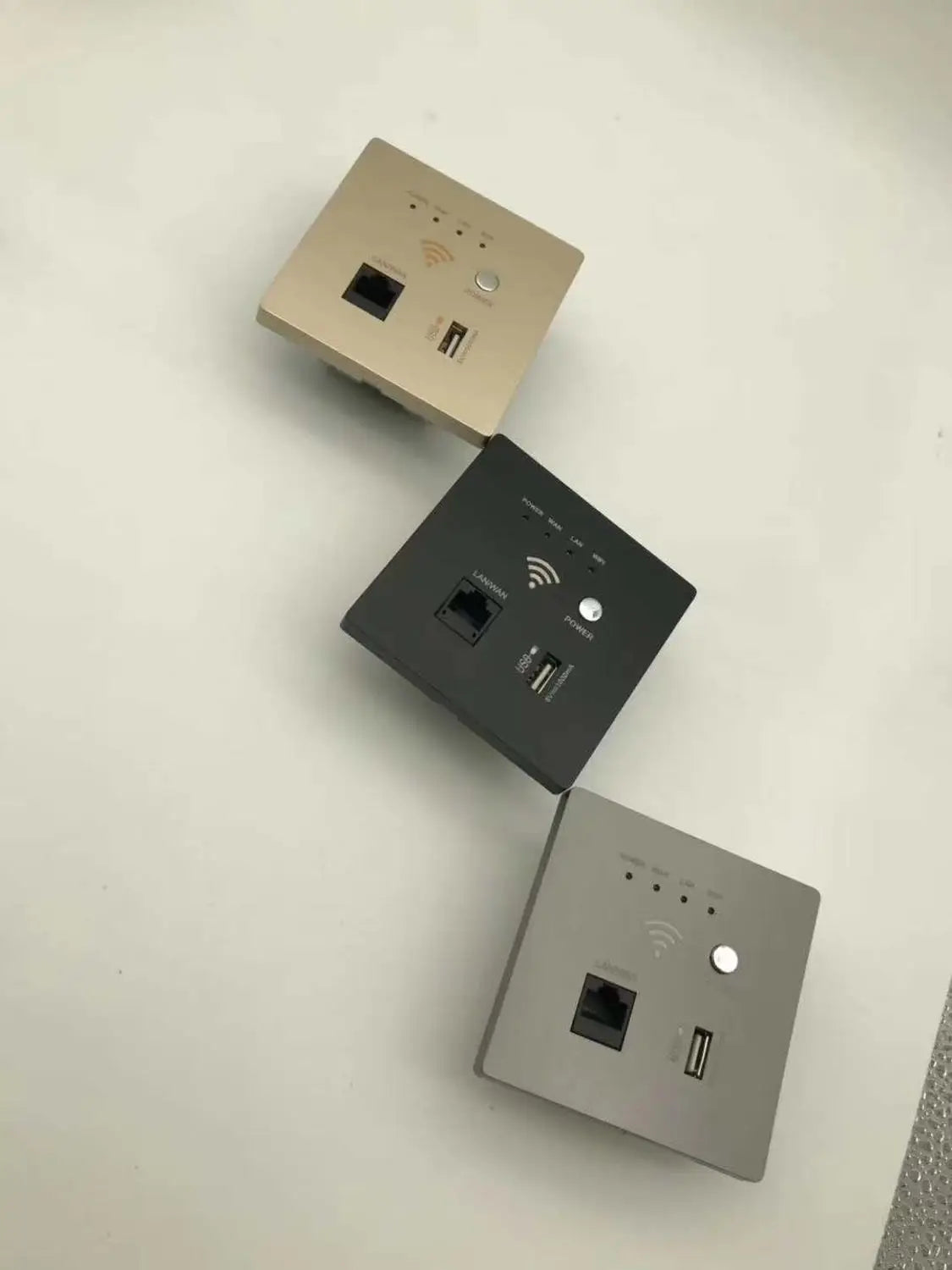 Smart 4 Color USB Fast Charging Wifi Wall Socket