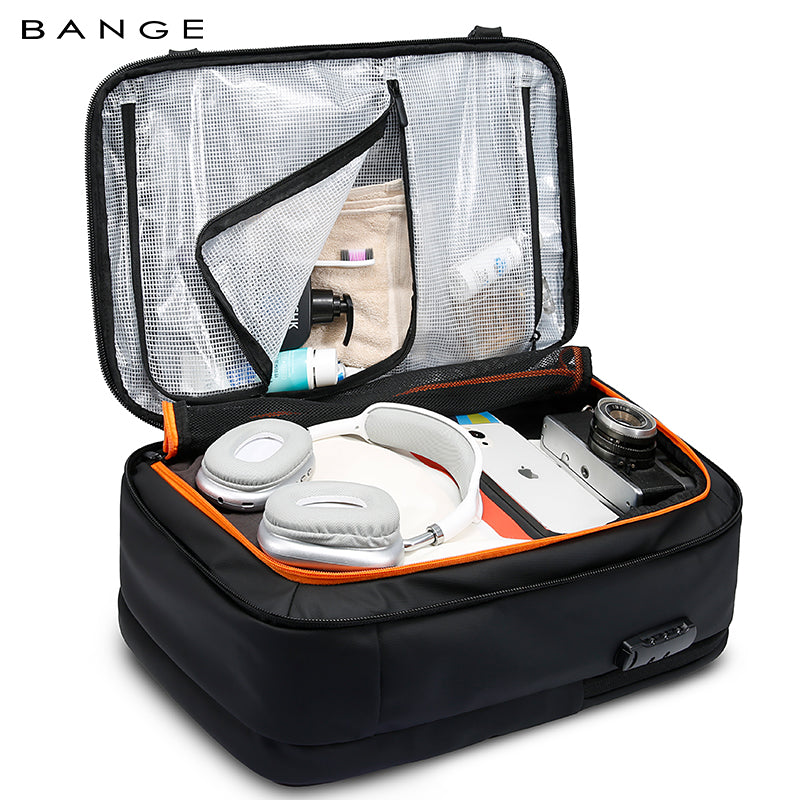 BANGE Ba lô laptop nam mới bán sỉ dung tích lớn, chống nước, khóa TSA, dành cho kinh doanh và du lịch - Daisan Mart