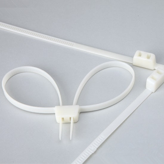 Còng tay nhựa dùng một lần tự khóa Trung Quốc, dây cáp nylon kép 12*700mm