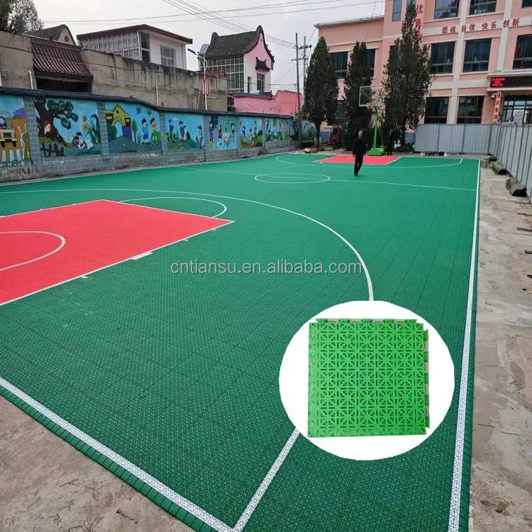 20x25ft Backyard Basketball Court Floor | Outdoor Sports Floor Tile - Daisan Mart