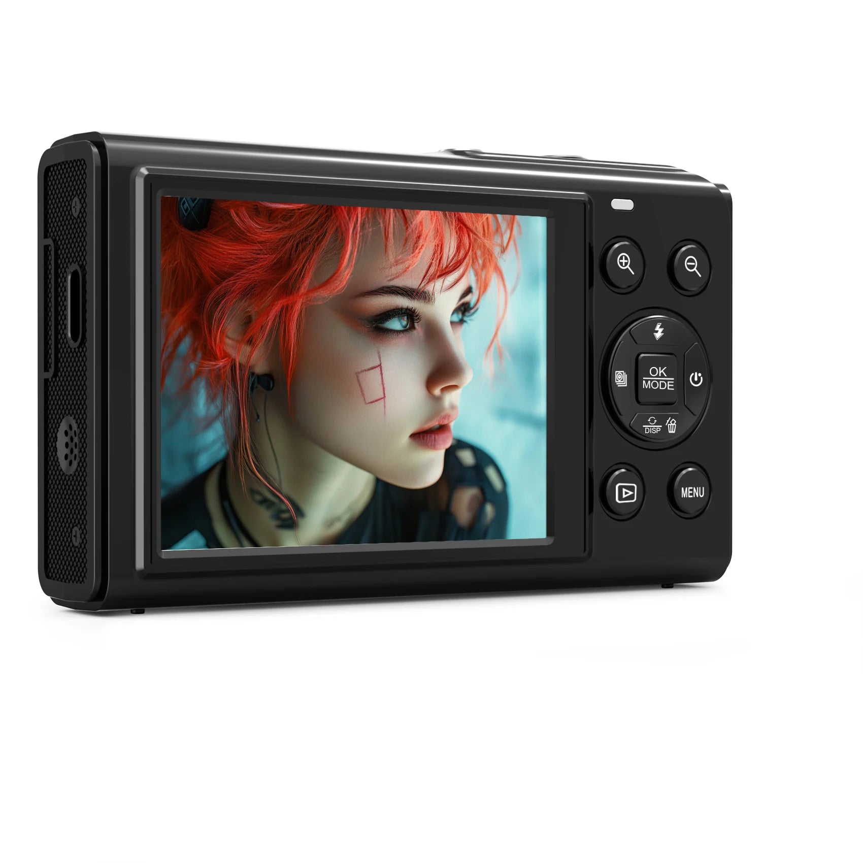 Máy Ảnh Mini 5K 80MP Kép Màn Hình WIFI Zoom 18X Vlog