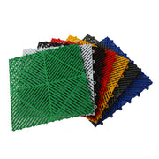 Interlocking garage floor tiles factory direct supply 40*40*2cm waterproof pp pvc plastic flooring 