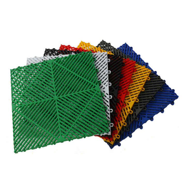 Interlocking garage floor tiles factory direct supply 40*40*2cm waterproof pp pvc plastic flooring 