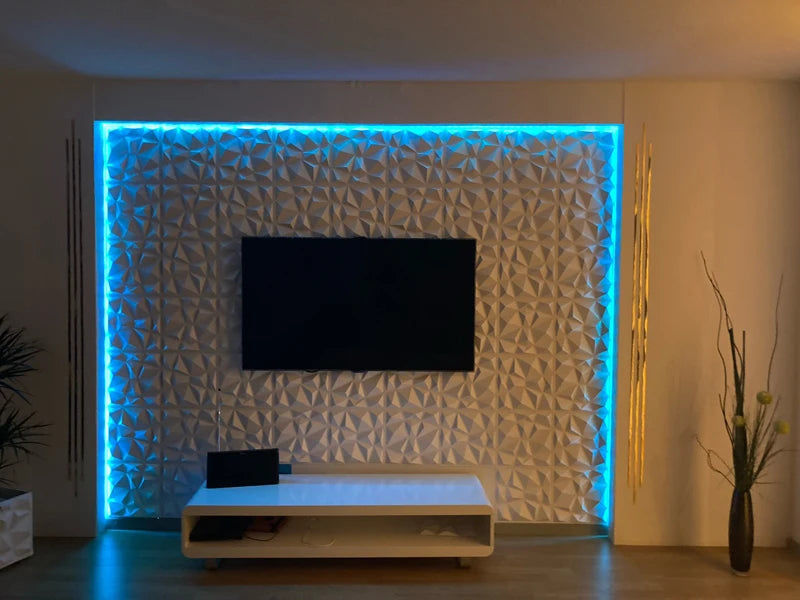 3D Diamond Decorative Art Wall Panels 30x30