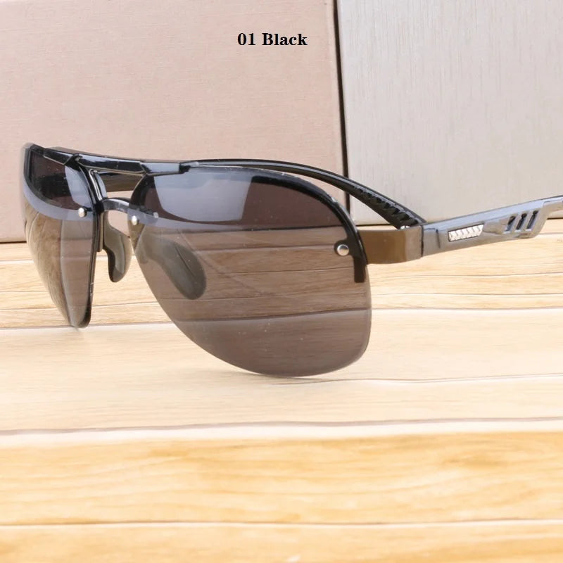 Unisex UV400 Rimless Aviator Fashion Sunglasses