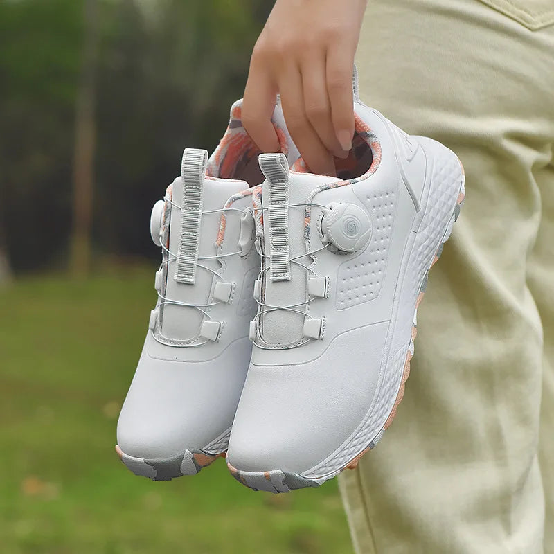 Men's and Women's Golf Shoes Waterproof, Comfortable, Self-Tie