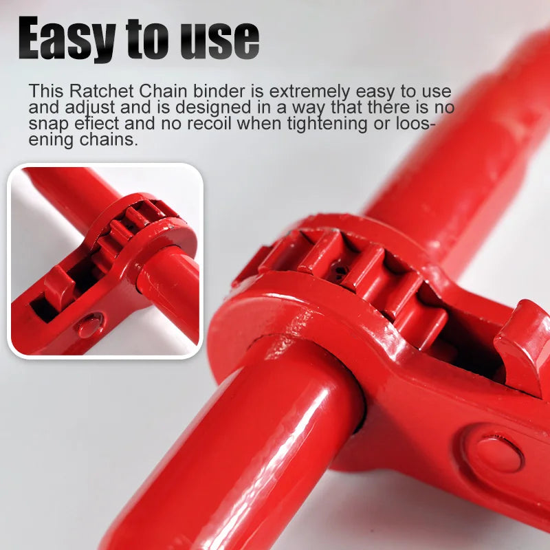 5400LB  Ratchet Tie Down Straps with 5/16"-3/8" Hooks &8mm Chains Heavy-Duty Cargo Straps for Trucks, Trailers, and Transport - Daisan Mart