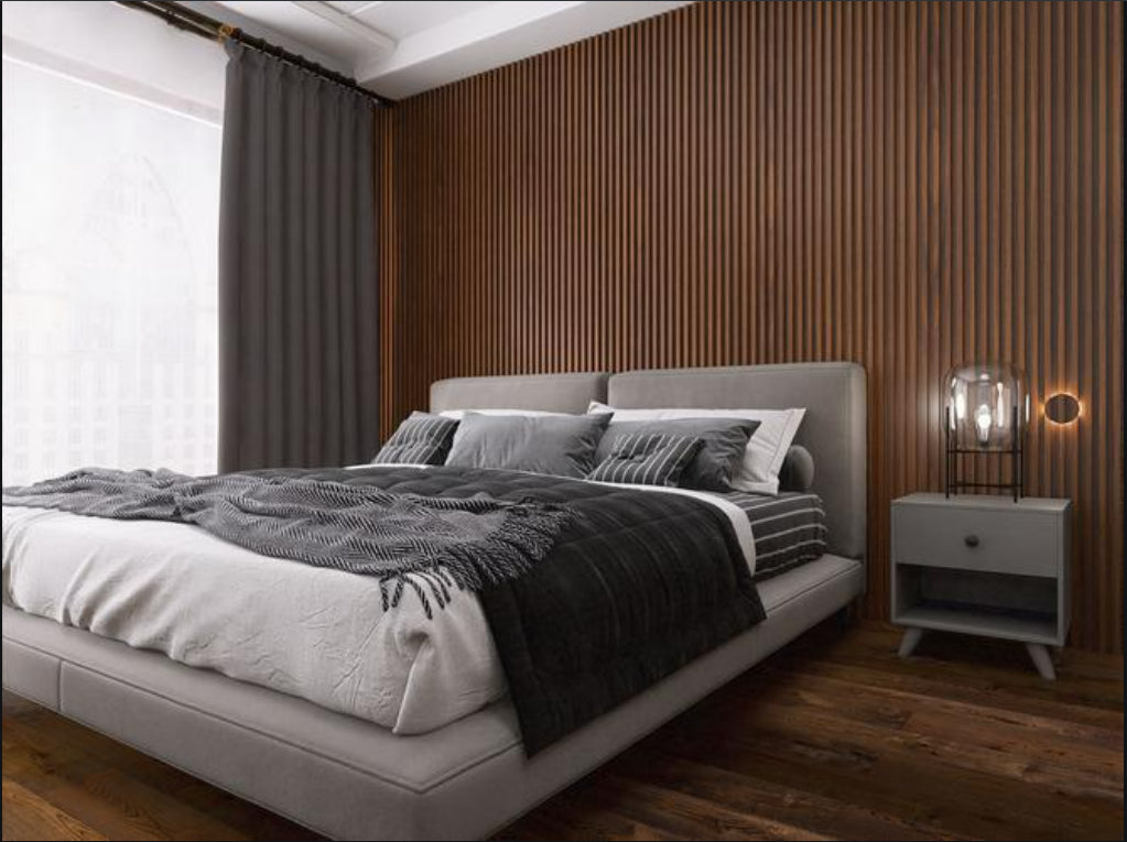 Tấm ốp tường WPC 3D rãnh dễ lắp đặt ngoài trời