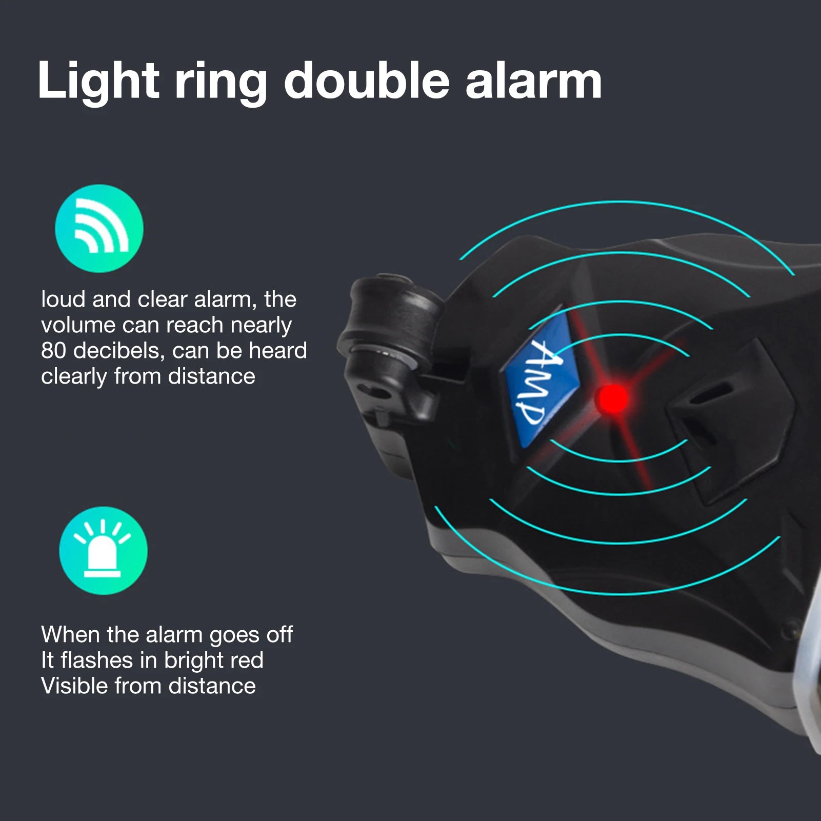 Chuông Báo Cá Cắn Đèn Âm Thanh Kép cho Cần Câu