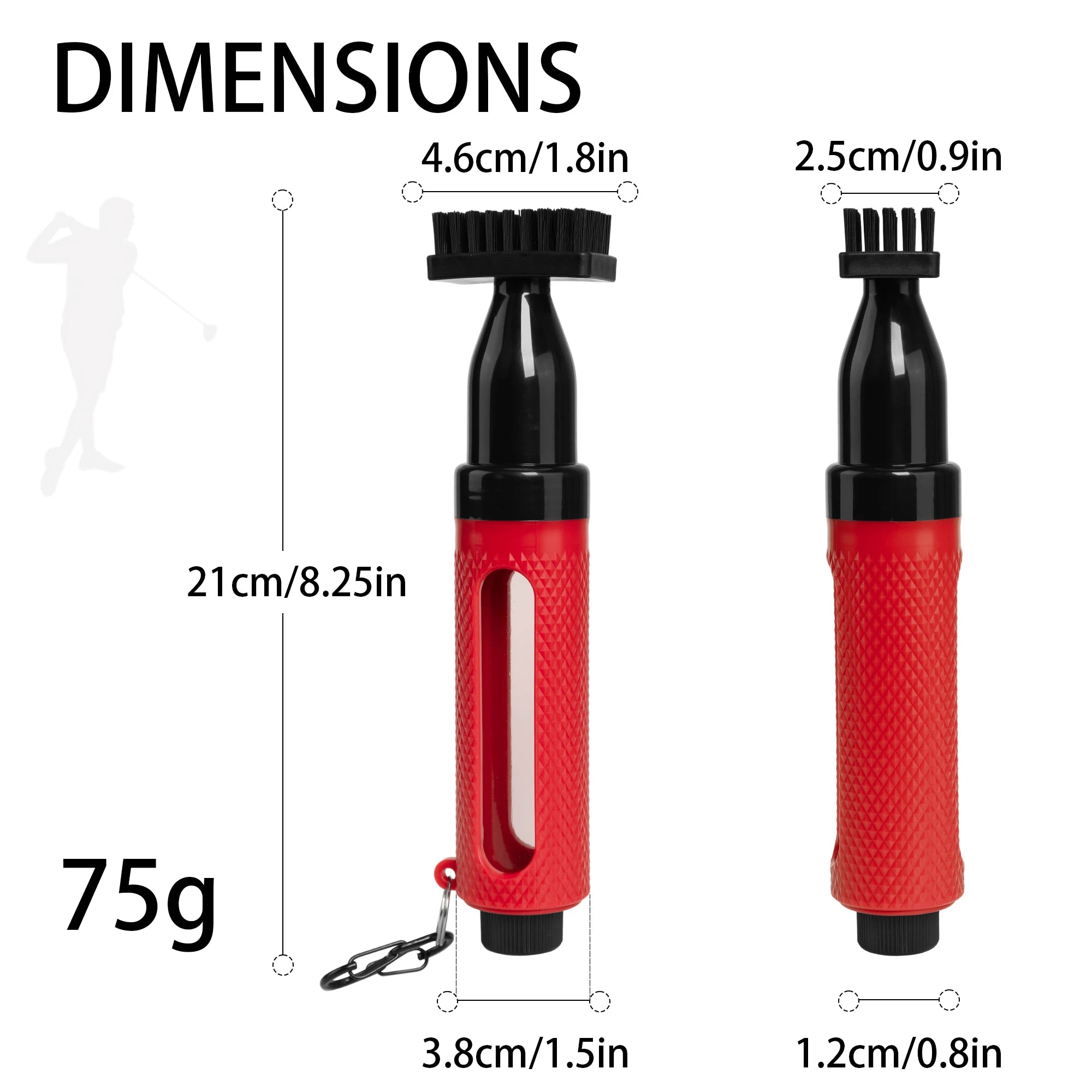 Pro Professional Red PVC Golf Club Cleaner