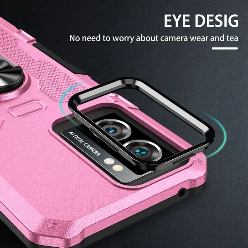 Wholesale High Quality TPU Phone Case Shockproof Anti-slip Magnetic Cover Built-in Wireless Charging Ring Holder for Oppo A57 