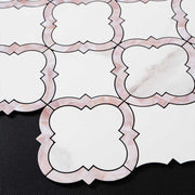 High quality custom bedroom use clover shaped waterproof aluminum mosaic tiles peel and stick 