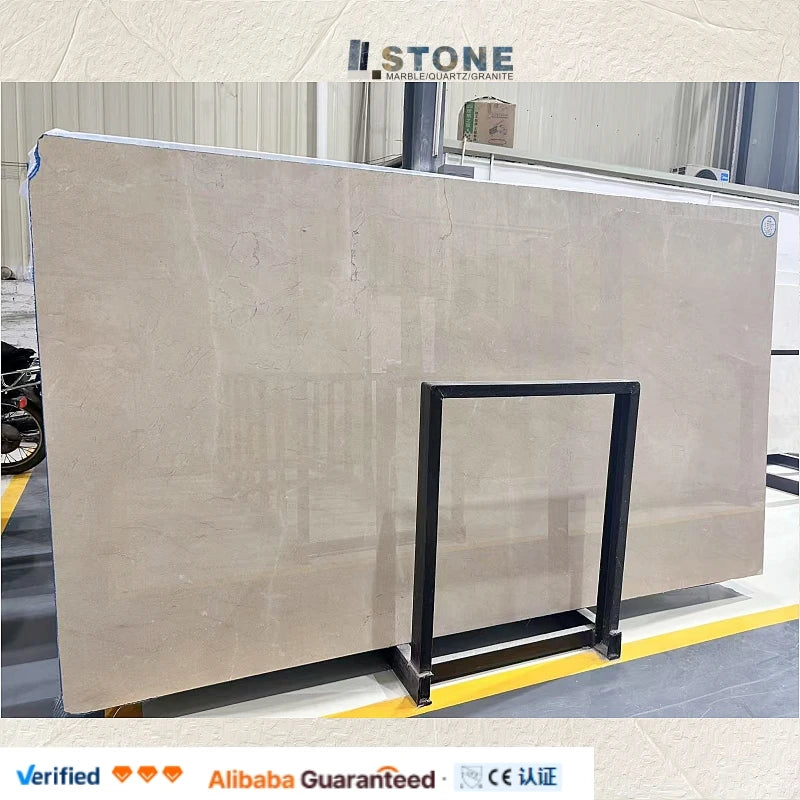 Crema Marfil Marble - Glossy, Waterproof, 1 Year Warranty