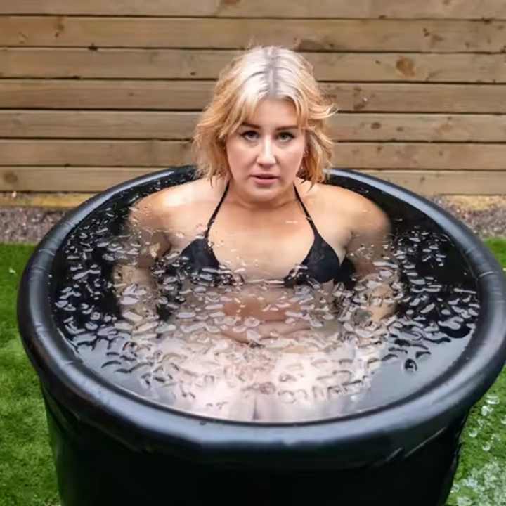 Gym Hor Tank Tub Modern Maker Recovery XL PVC Foldable Ice Bathtub 