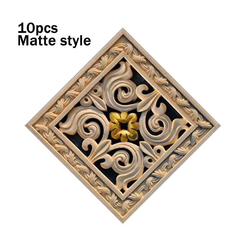 8cm Waterproof Wall Tiles - Set of 10 PVC Pieces