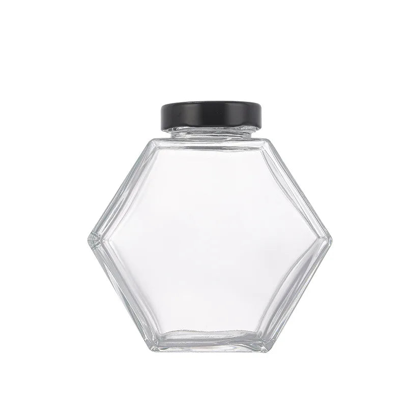 Mật Ong Lục Giác Kèm Muỗng Gỗ & Nắp Bần Sang Trọng