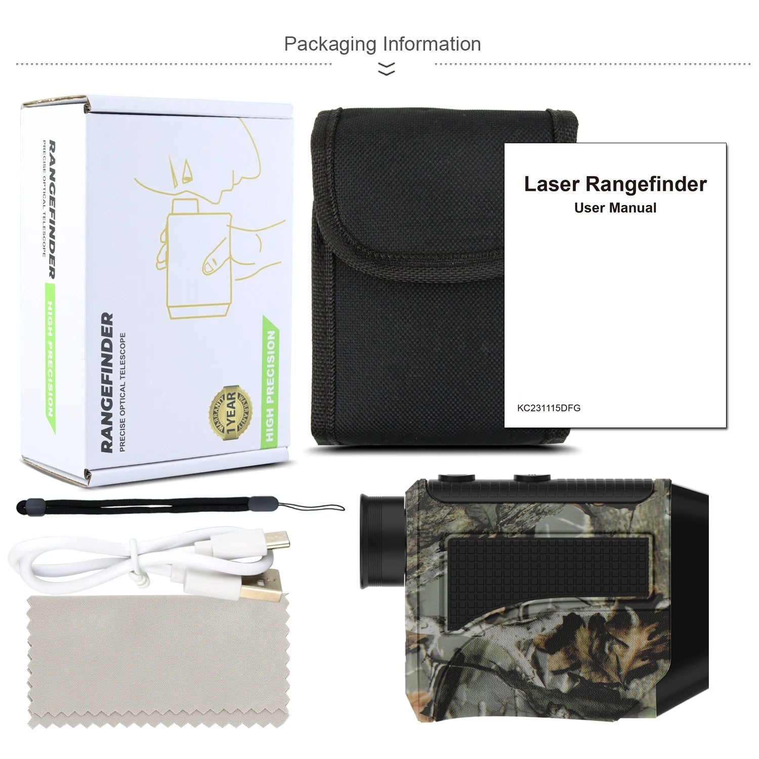 Golf Binoculars Outdoor Laser Distance Meter